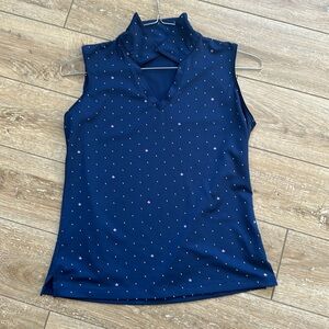 Lady Hagen Sleeveless Polo Top Size Small